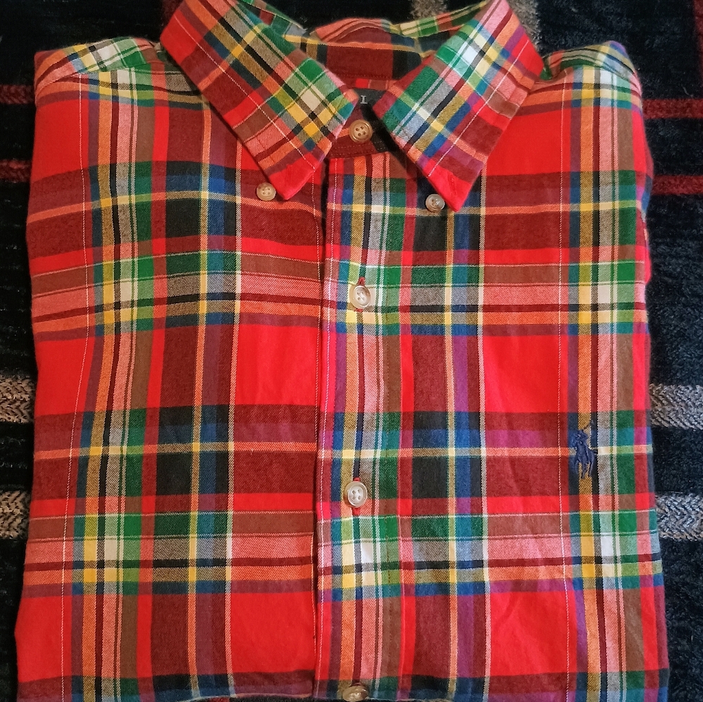 Ralph Lauren Multicolor Plaid Button Down Shirt
